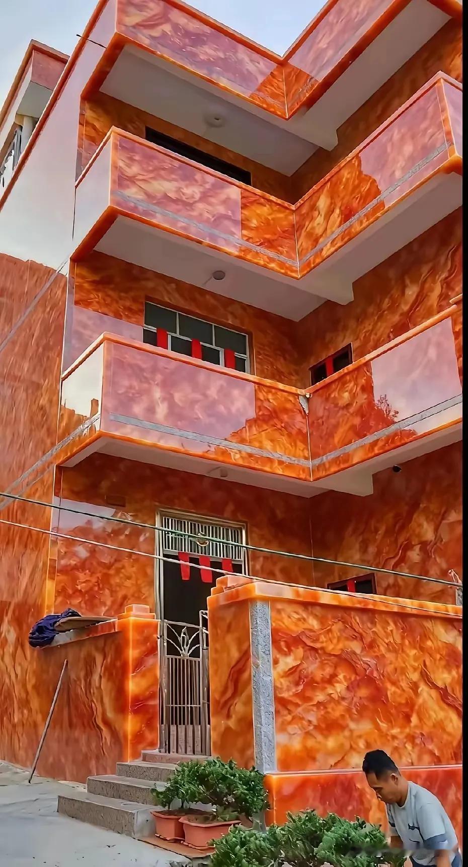 这应该算是一个大富人家了吧
或者家里是开大理石厂的
太豪横了
以上仅供参考，属个