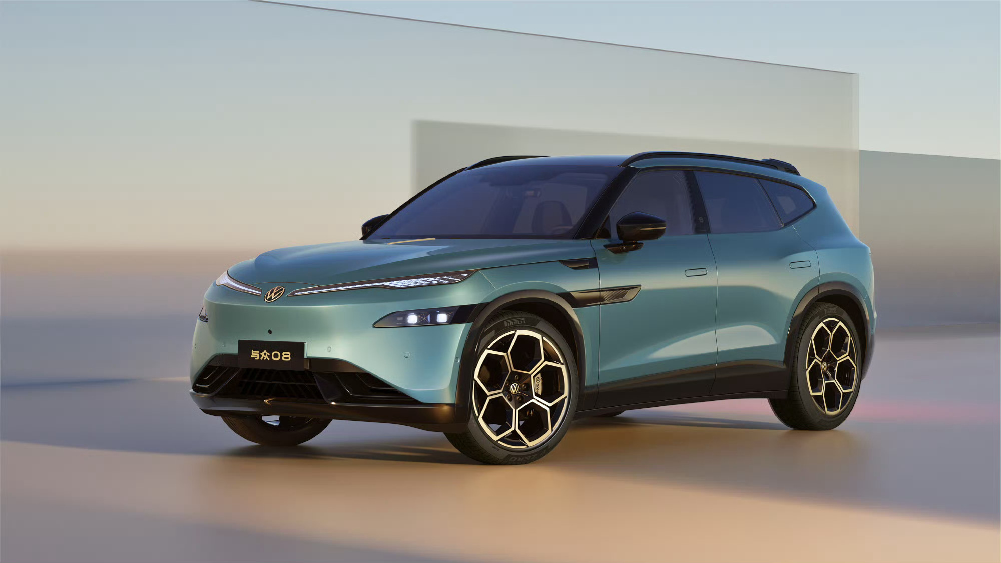 春分 上新！大众安徽即将上市的智能纯电SUV车型与众08确实很帅啊，溜背造型、贯