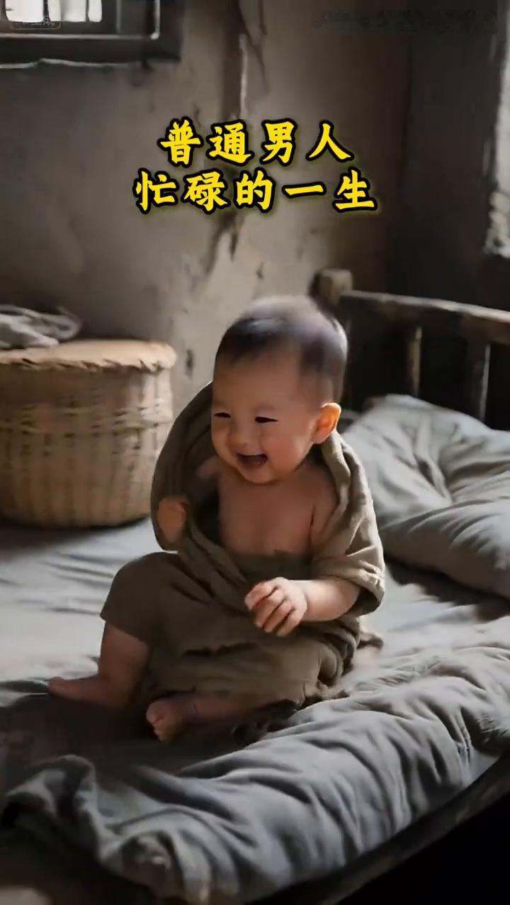 普通男人忙碌的一生。