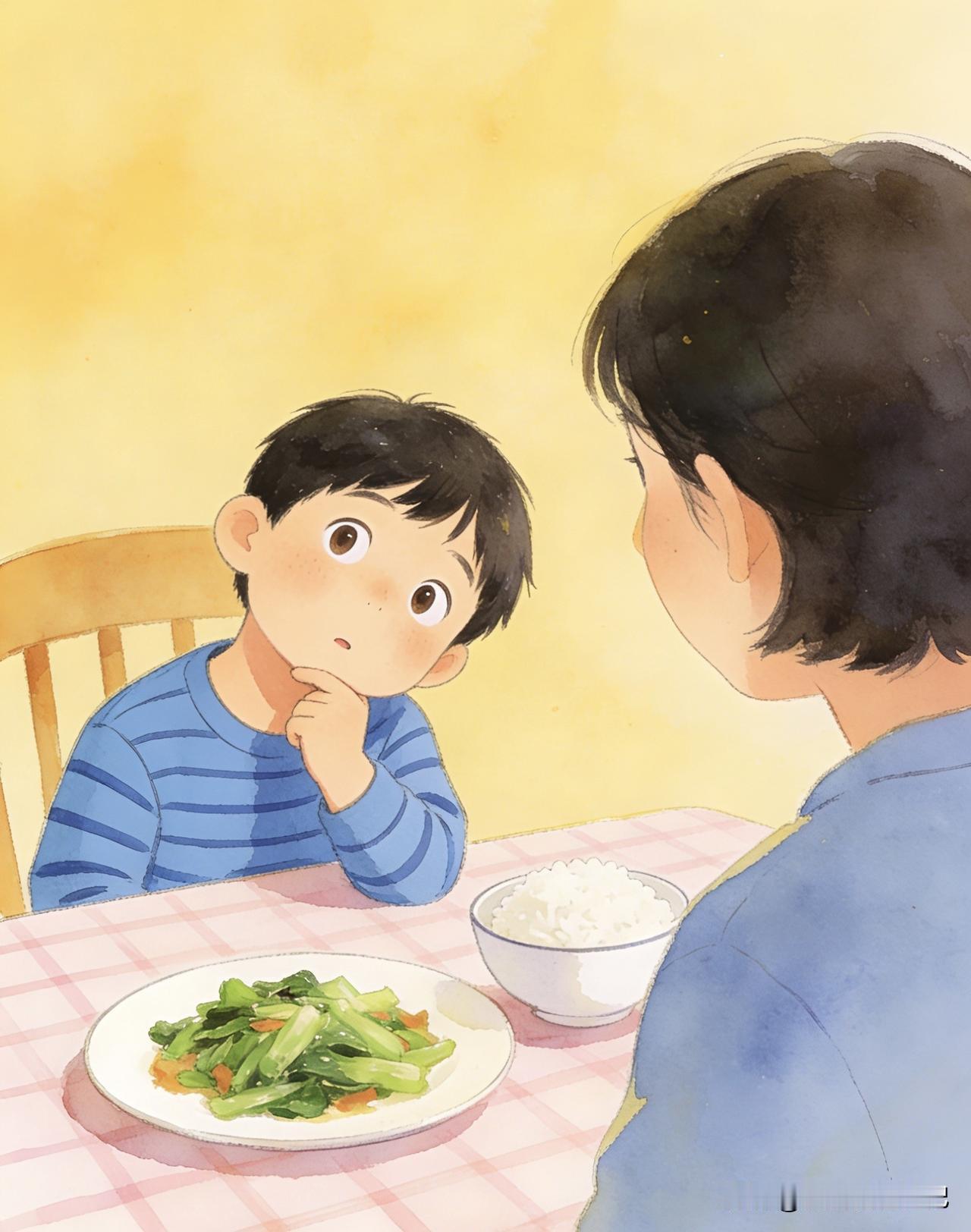 8岁儿子午饭抛出灵魂三问，老母亲瞬间被惊到

昨天中午一家人吃午饭，本来安安静静