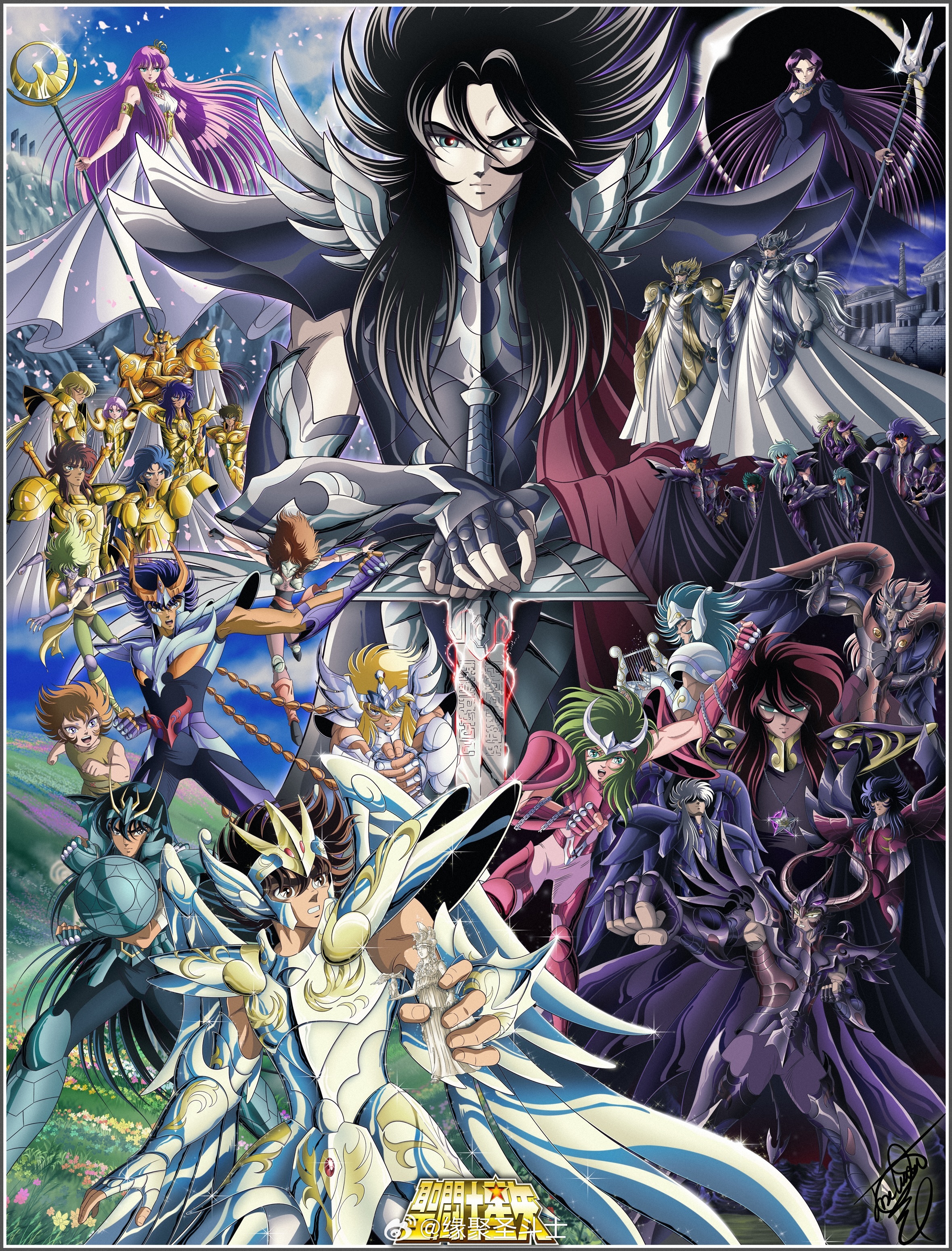 圣斗士星矢圣圈大佬梦幻联动！JuniAnker重绘了一张Jérôme Alqui