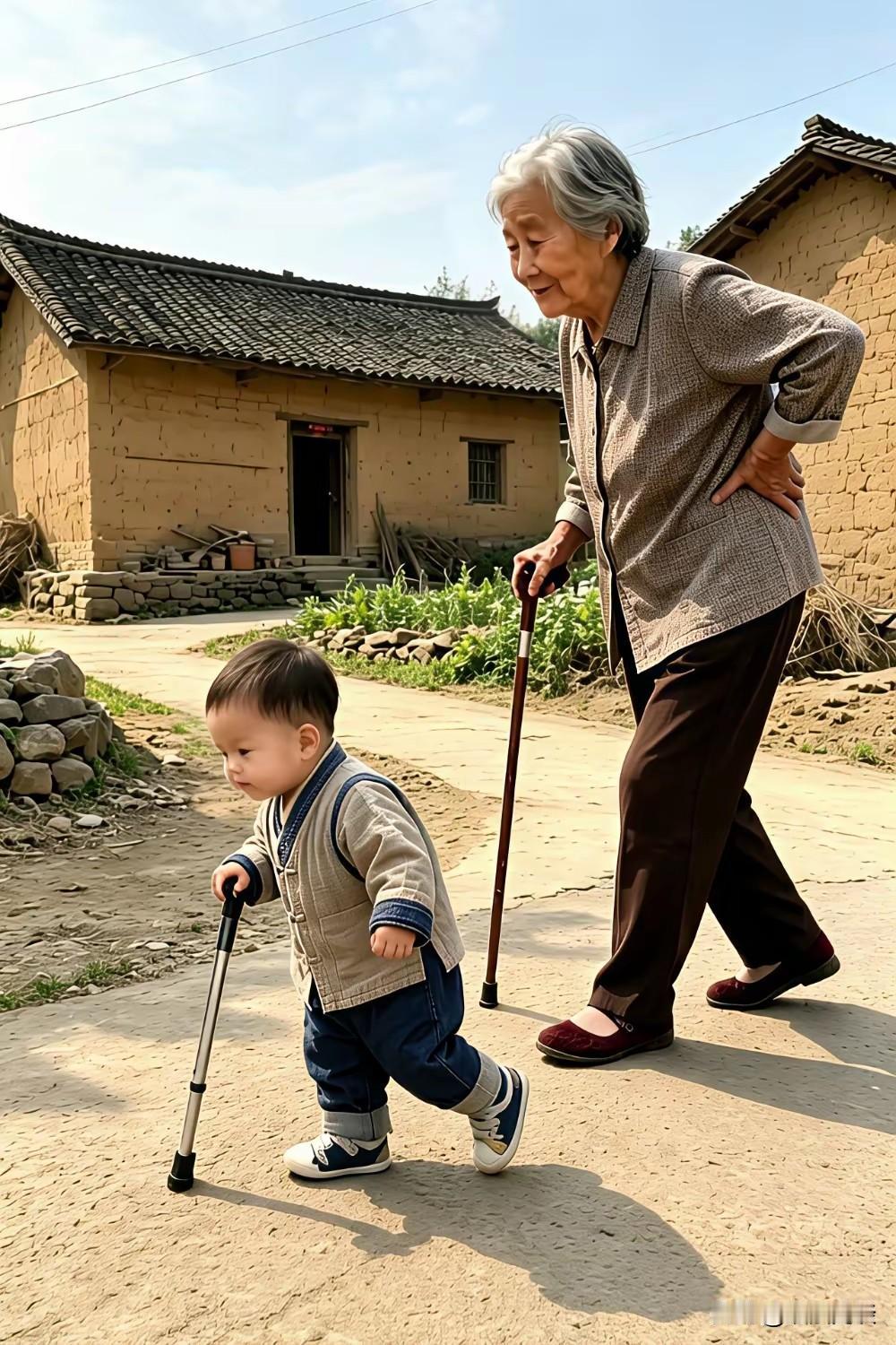 一对活宝，一个惹不起，一个不敢惹。