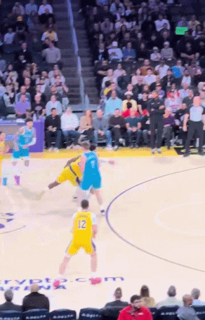 这球打的真够极限的！

詹姆斯飞出底线救球，东契奇飞到后场救球，斯玛特抢时间超远