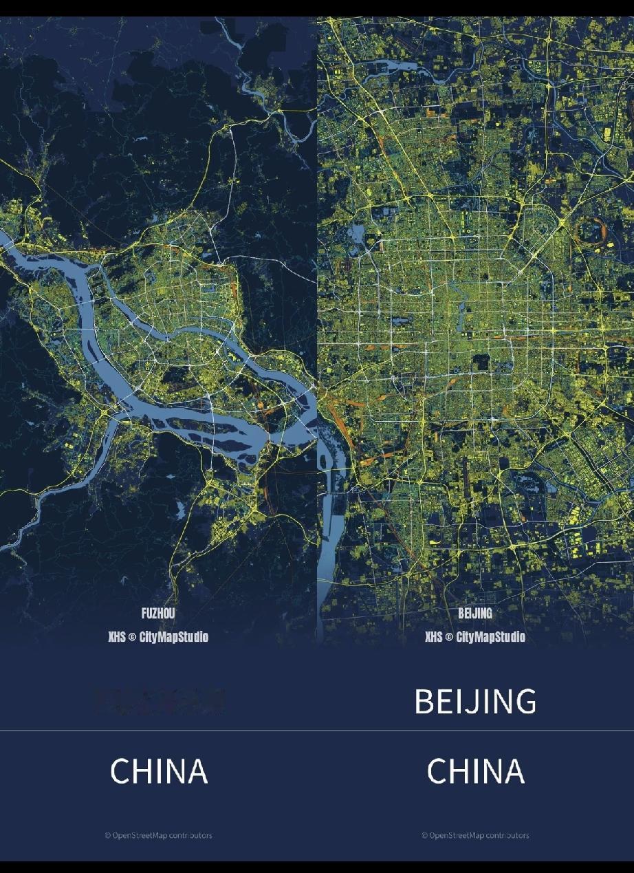 福州和北京一对比，这么一对比福州其实也不算小了[捂脸]