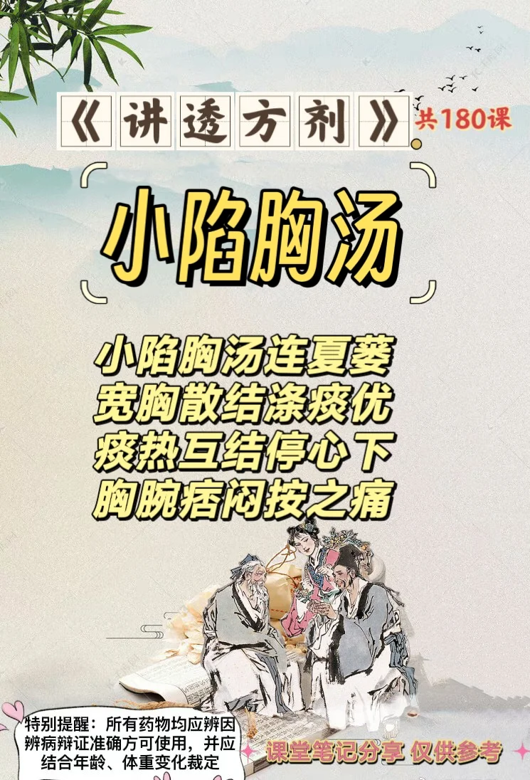 《讲透方剂》第169课：小陷胸汤（清热化痰剂