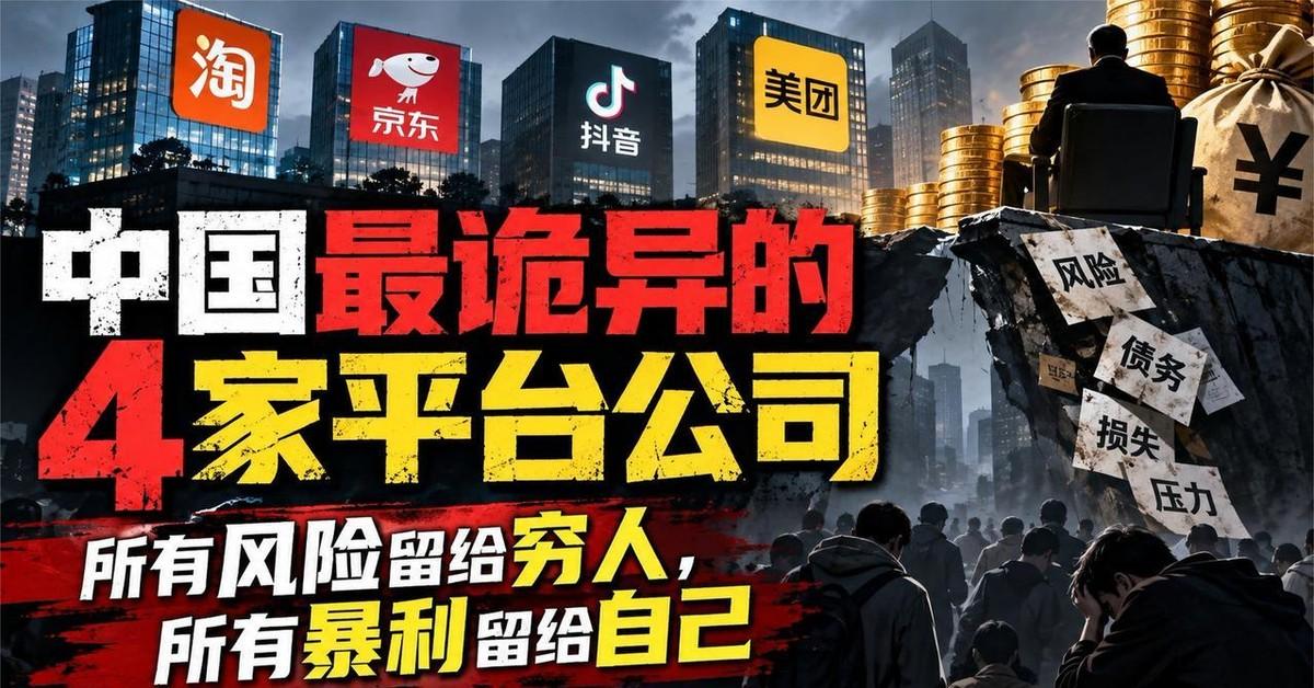 当下，平台经济正在深刻改变普通人的生存方式。携程、美团、滴滴、拼多多等平台掌握着