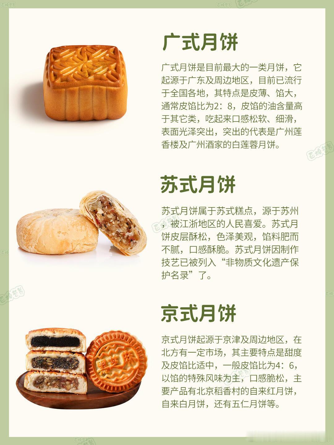 还以为全国月饼都长一个样同样叫月饼，有的掉渣有的油润，馅料甜咸混战，各地口味真的