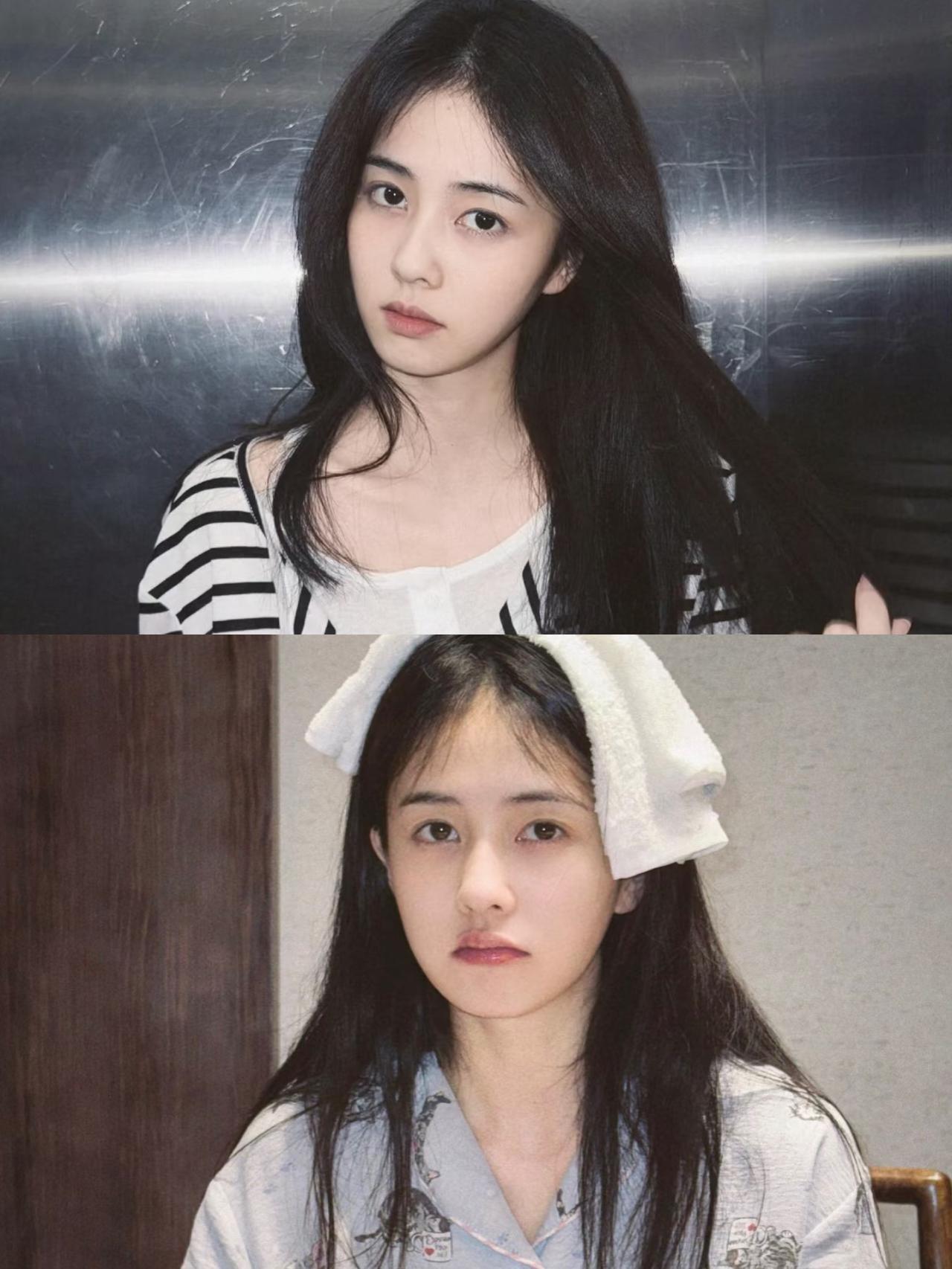 别再说，

卸了妆都一样丑了。

看白鹿就知道了，女明星

就算不化妆，这颜值状