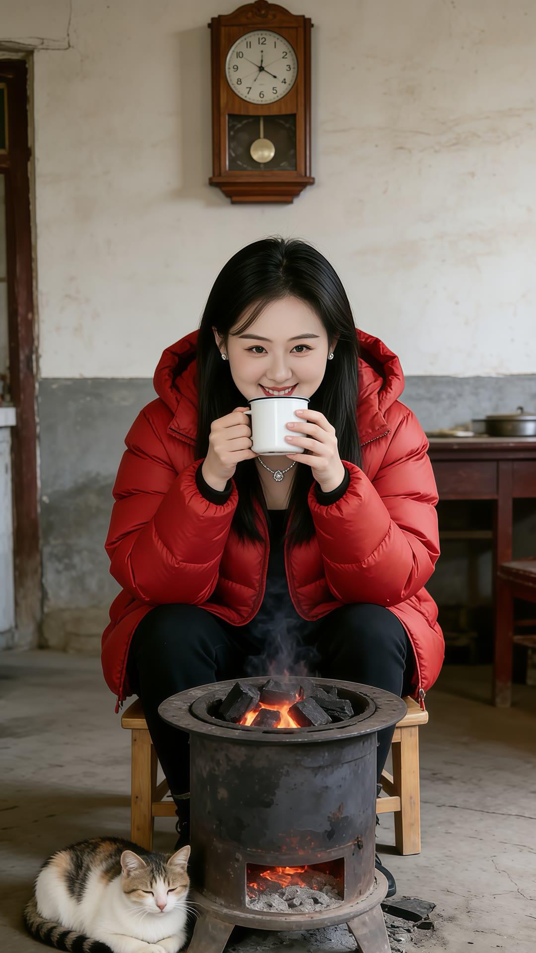 炉火暖心，茶香满屋。