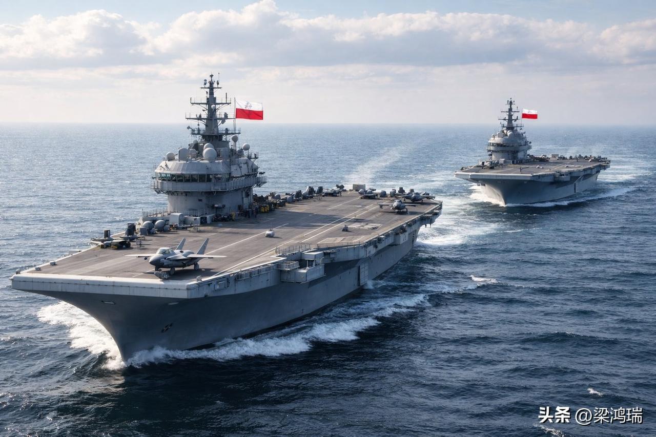 突发事件：波兰派遣其两艘航空母舰“帕维尔”号和“加维尔”号前往海湾，成为第一个积