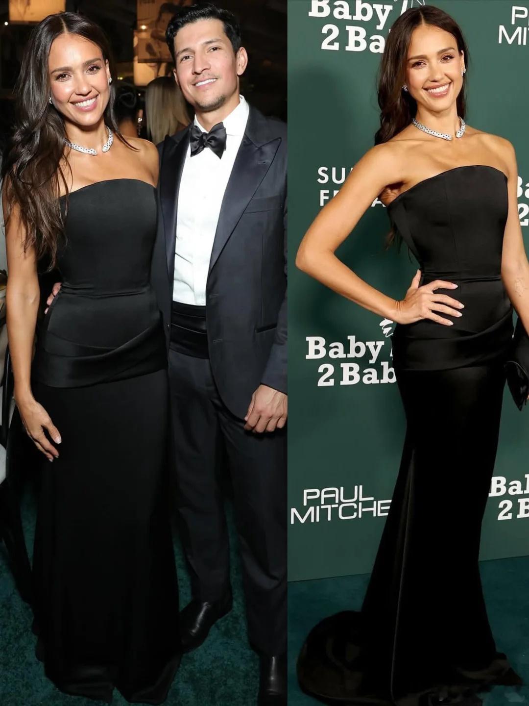 这次Baby2Baby慈善晚宴，阿尔芭直接带着男友DannyRamirez甜蜜炸