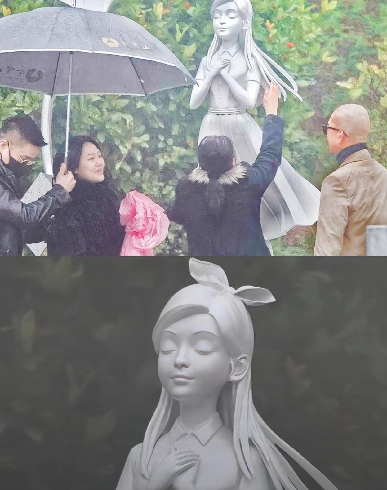 都说他送的雕像又土又丑，
像块水泥疙瘩，
又像个没雕完的卡通摆件，可所有人都看走