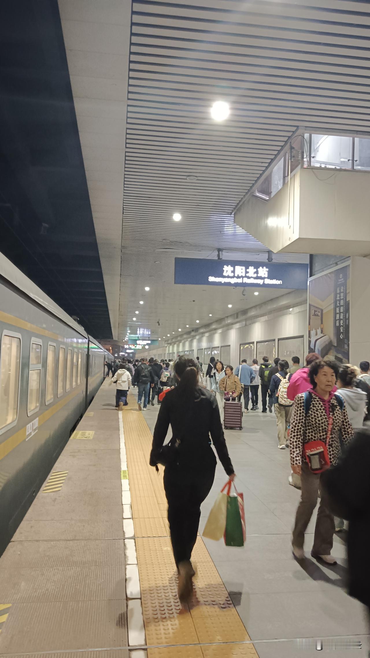 沈阳北站到了！
一到沈阳就想起了“九一八”，就想起了日本军国主义的暴行。
走出沈