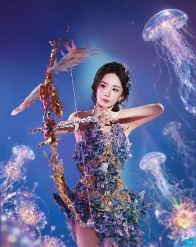 杨幂王者共创之夜化身精灵女神，破次元登场惊艳全场