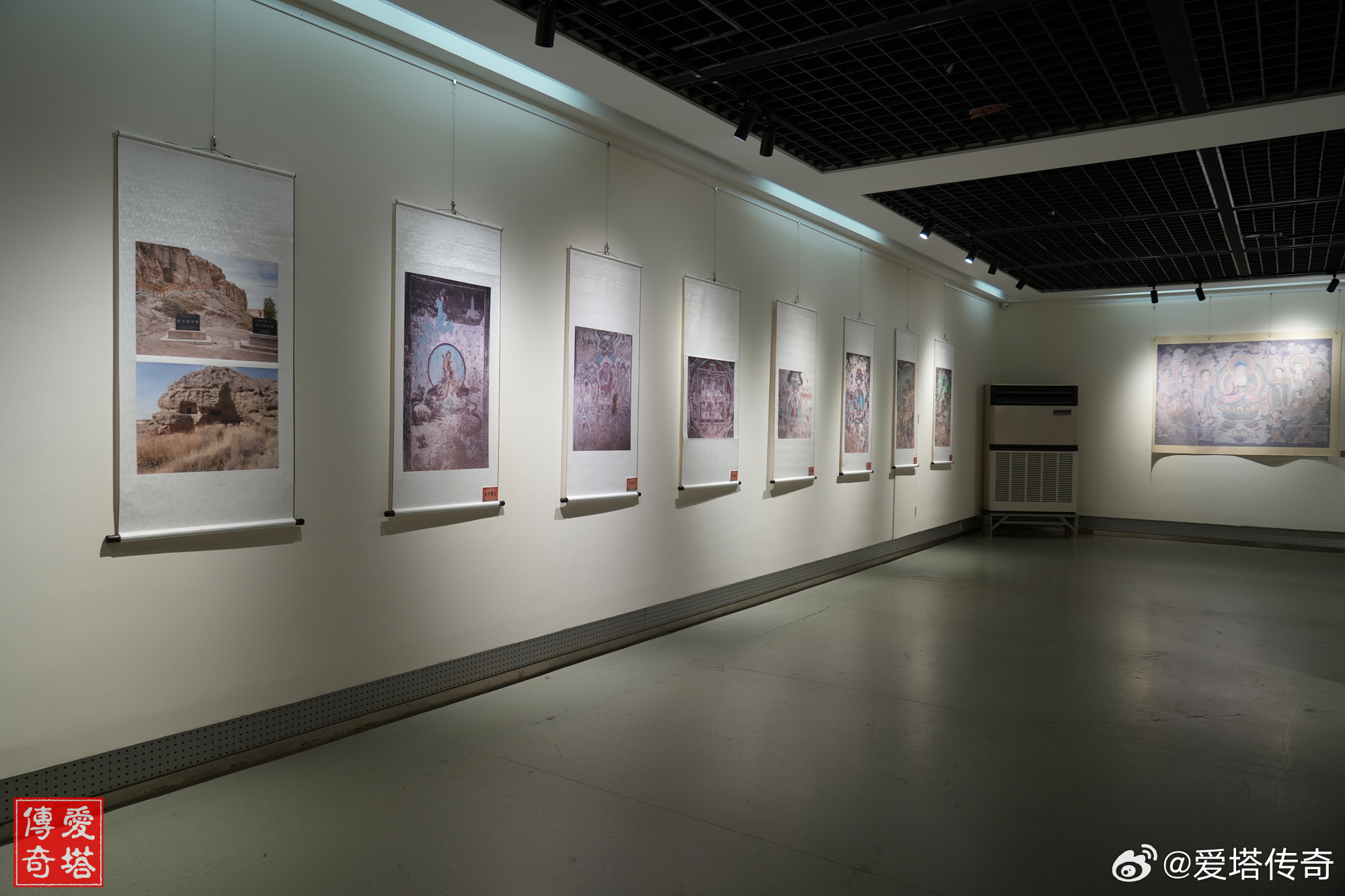 石家庄市博物馆的肃北石窟艺术展，展品主要来自肃北五个庙石窟，虽然都是复制品，但五