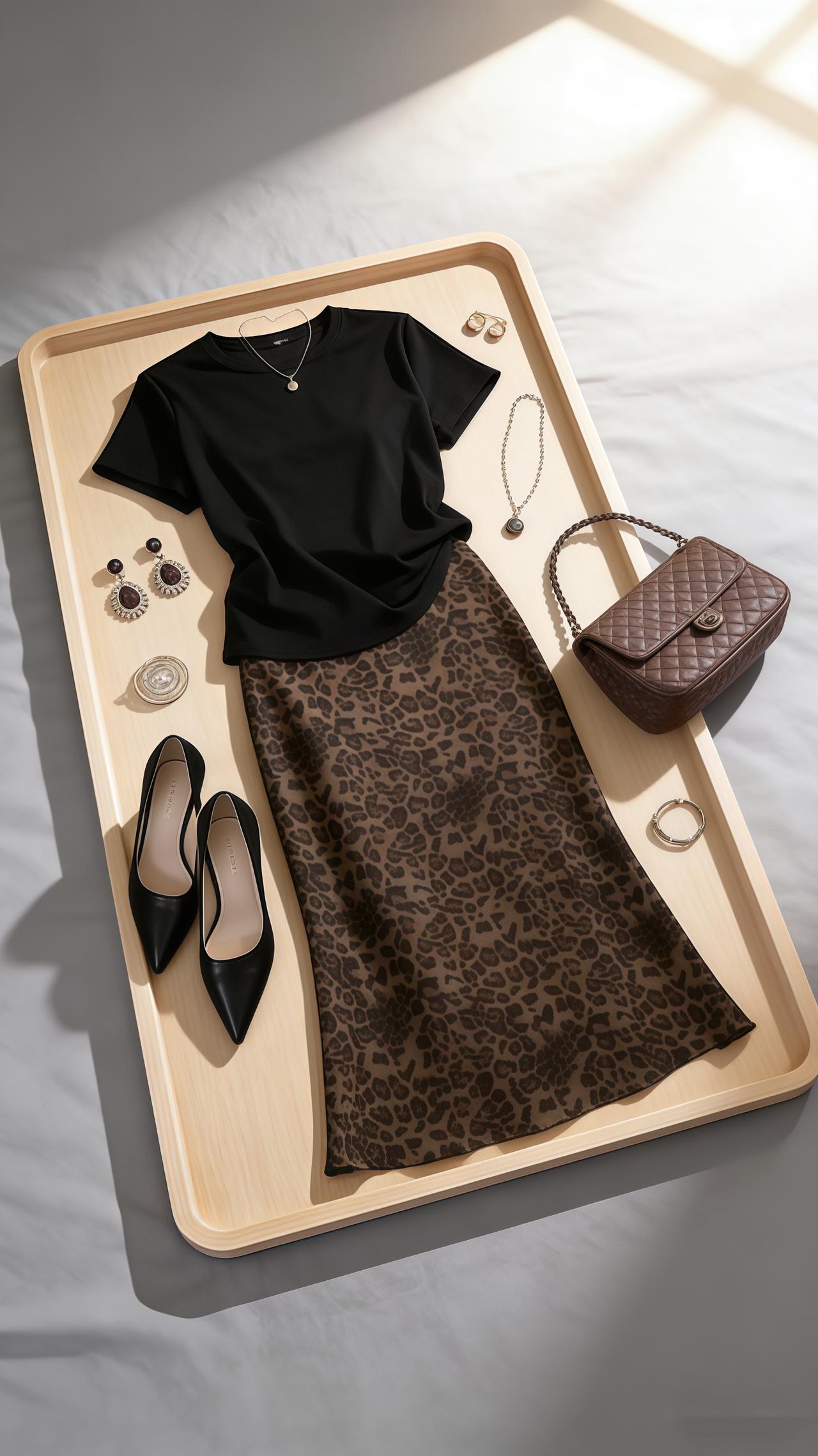 豹纹时尚半身裙 洋气减龄 谁穿谁好看