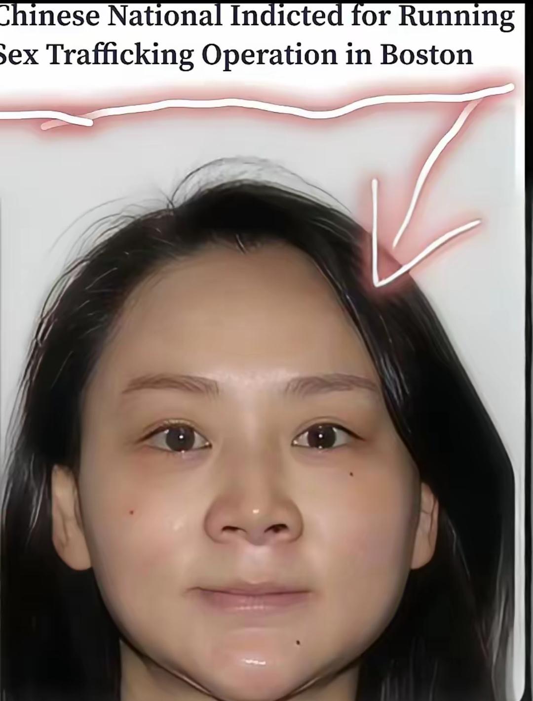 从外网传来的信息，这个中国女子在美国马萨诸塞州建了一个性交易网站，已被美国警方抓