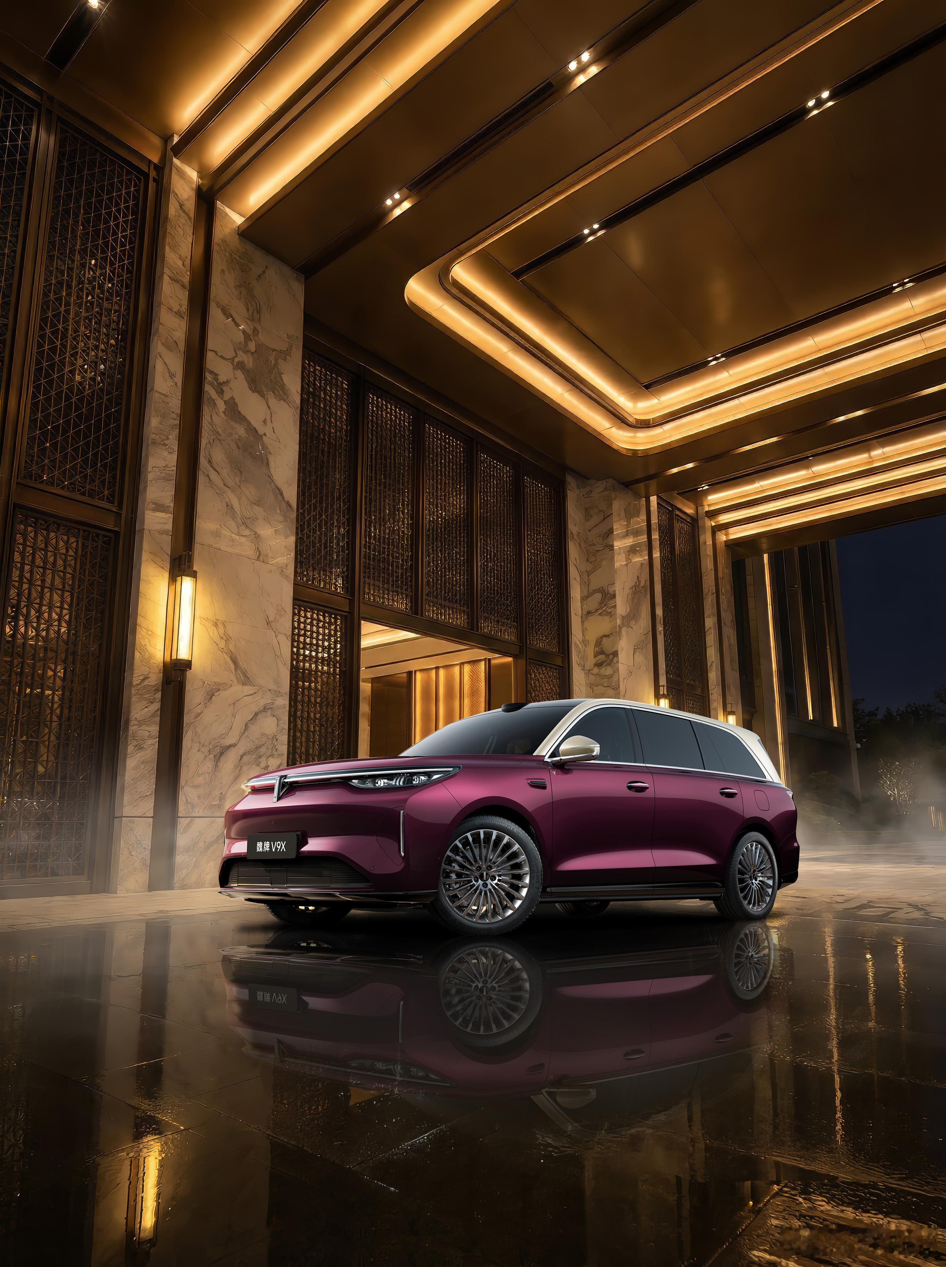 魏牌V9X第一次看魏牌V9X官图就被气场拿捏了，这种“大道至简”的东方味儿跟现在