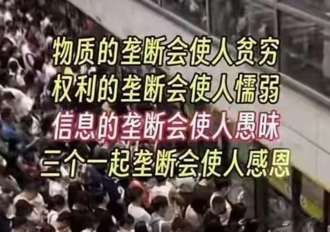 你觉得你是被垄断那个人还是有自主头脑的人？