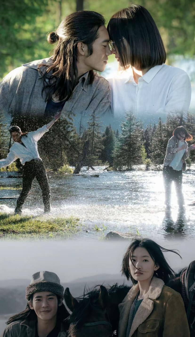 当我爱着你时，连风中的松树都会用它们丝绒般的叶子唱你的名字。—— 李娟《#我的阿