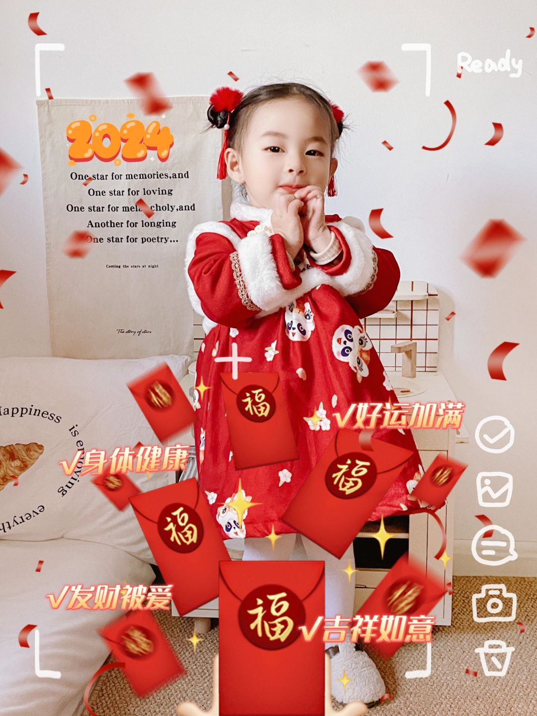过年提前教孩子，仪式感满满的拜年手势