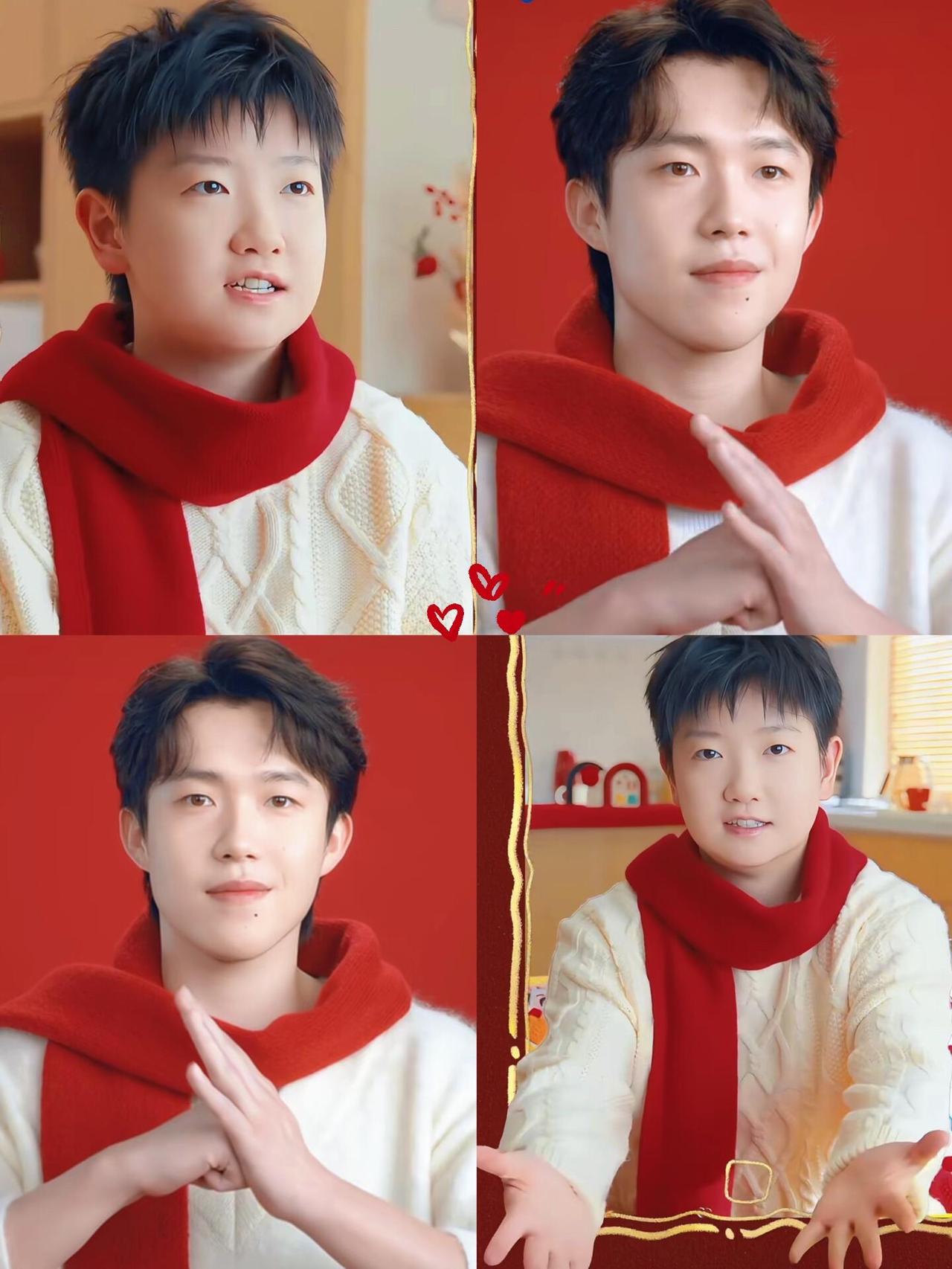 这俩的新年祝福太幸福了！
别问哪里发的，问就是队里发的，一切为了他们好，一切都是