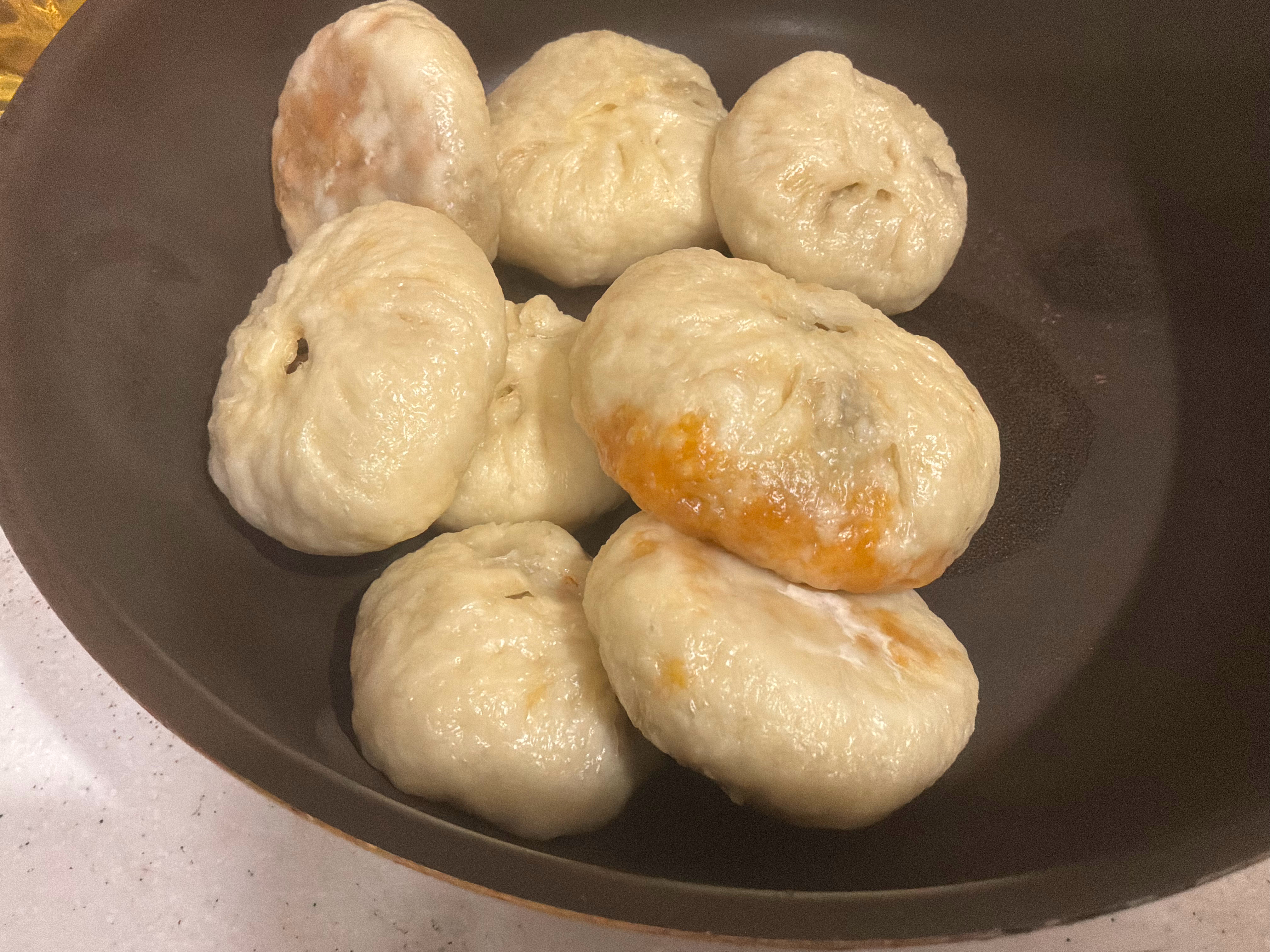 这次包子蒸的还挺成功！ ​​​