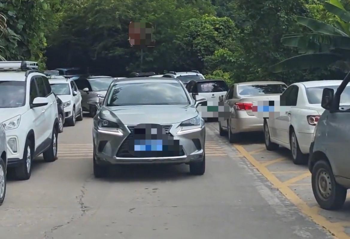 【玉林周末某景区路两边停放车辆致大堵车】

8月8-9日，有10多名网友爆料称：