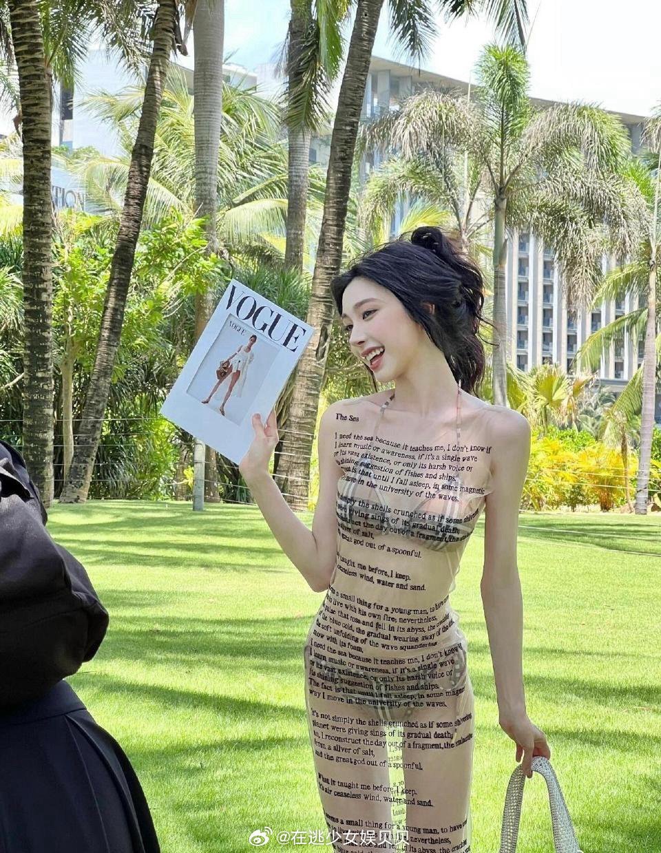 易梦玲瘦到了八十二斤才上镜 