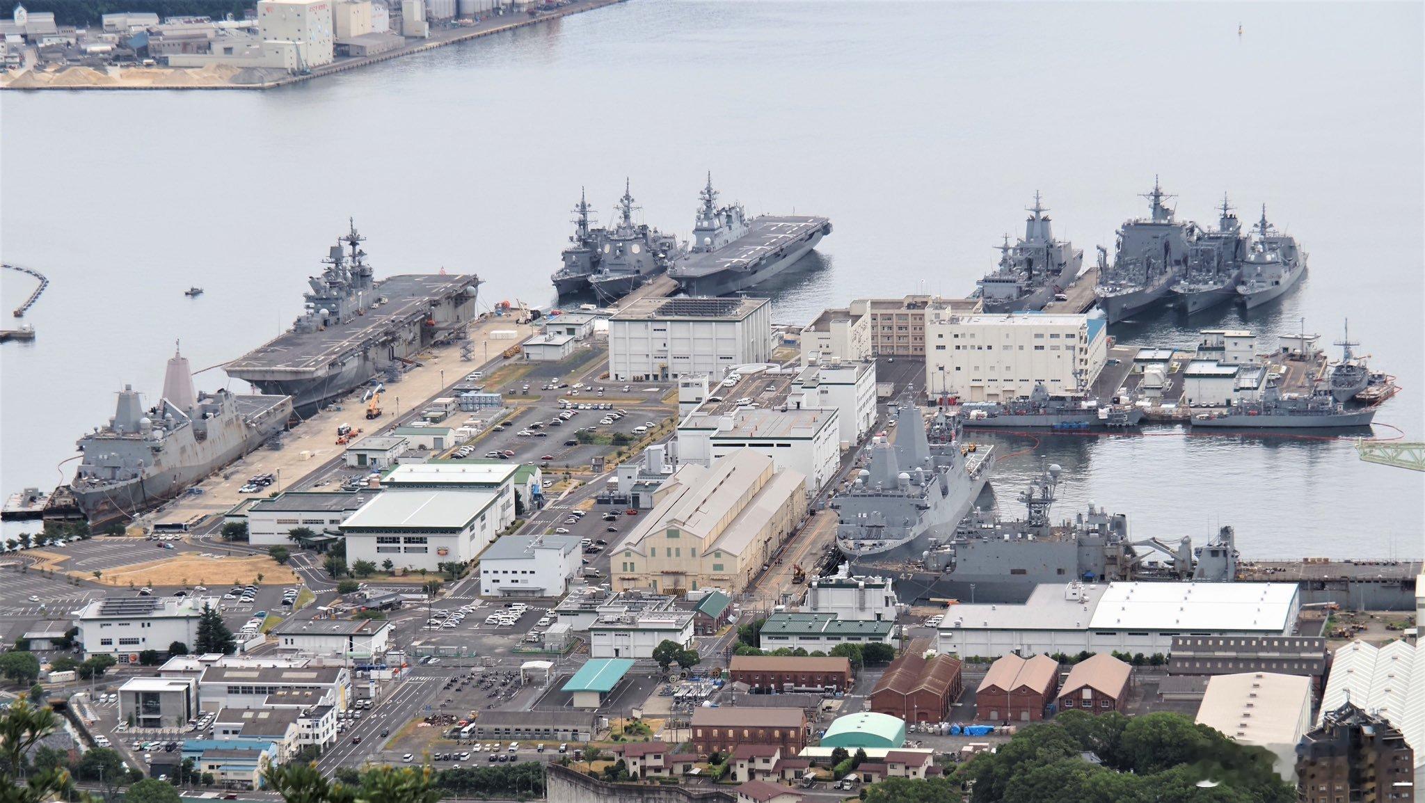8月8日佐世保军港，战术核武的绝佳目标美日军事勾连加剧地区安全风险