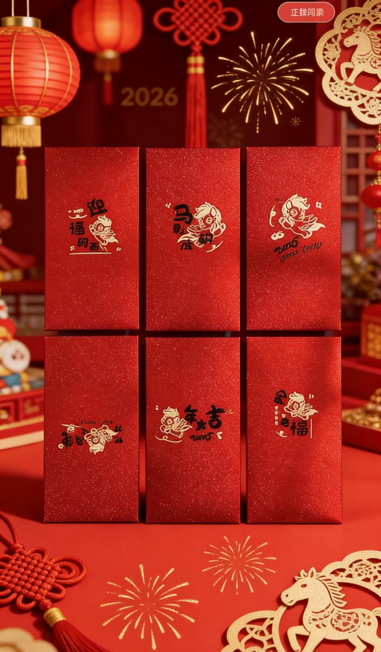 红包提前买，到手24个红包仪式感 红包 接福气 马年红包