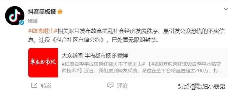 歪曲三系杂交水稻技术，编造骇人谣言制造粮食恐慌，靠抹黑国之伟人收割流量，毫无底线
