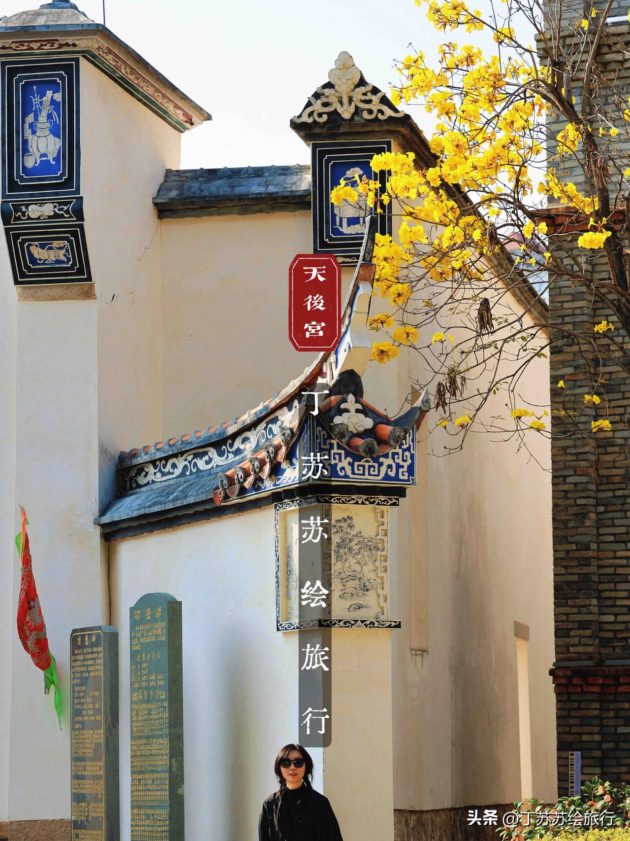 福州天后宫黄花风铃木开地铁直达‼️南公河口一树芳华中式美学呀物美！
有朋友说到南