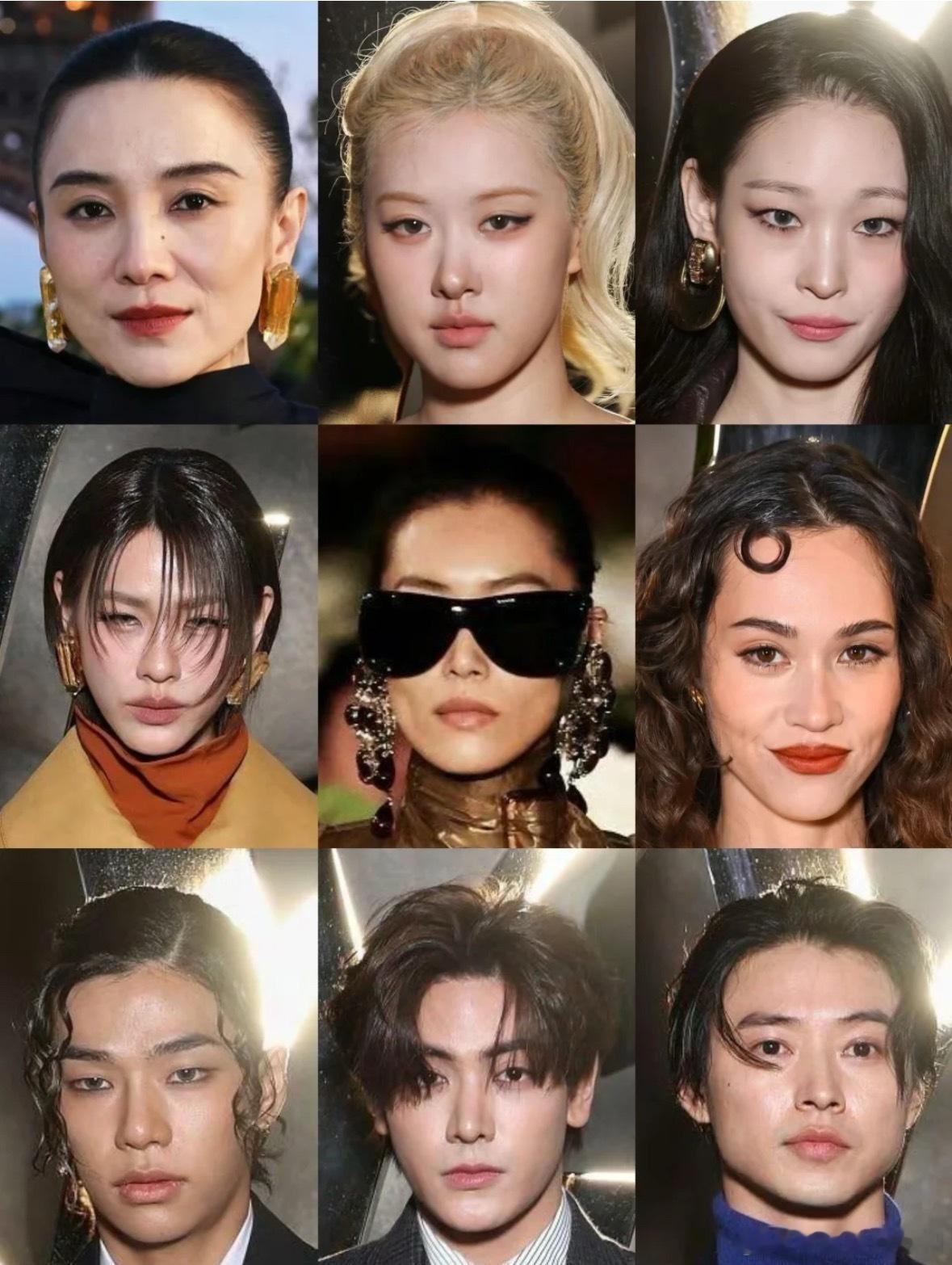 Saint Laurent 圣罗兰大秀G社怼脸生图宋佳、朴彩英、刘雯、朱名怡、山