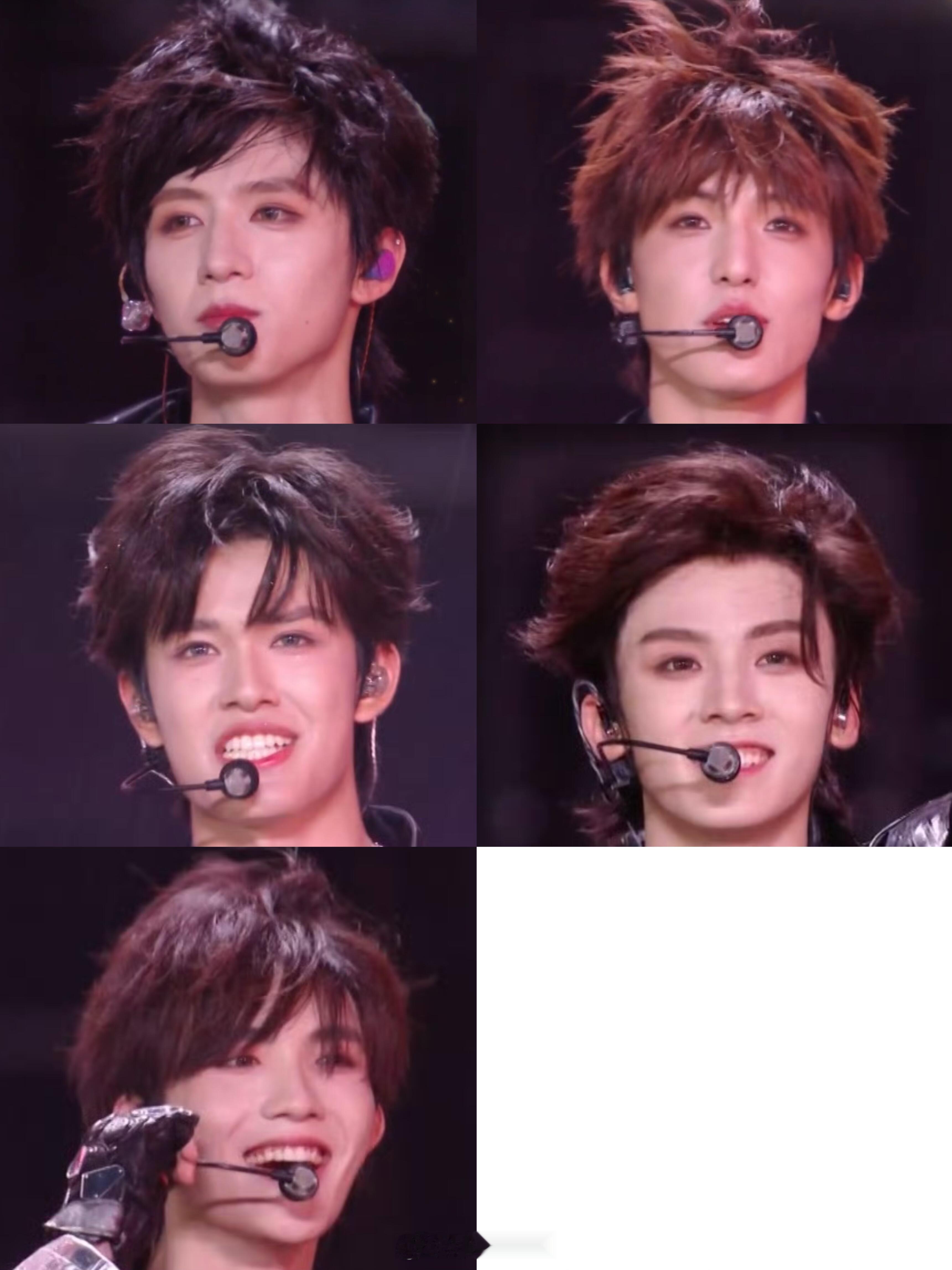 TOP登陆少年海口一周年演唱会直播怼脸截图朱志鑫 张泽禹 张极 左航 苏新皓to