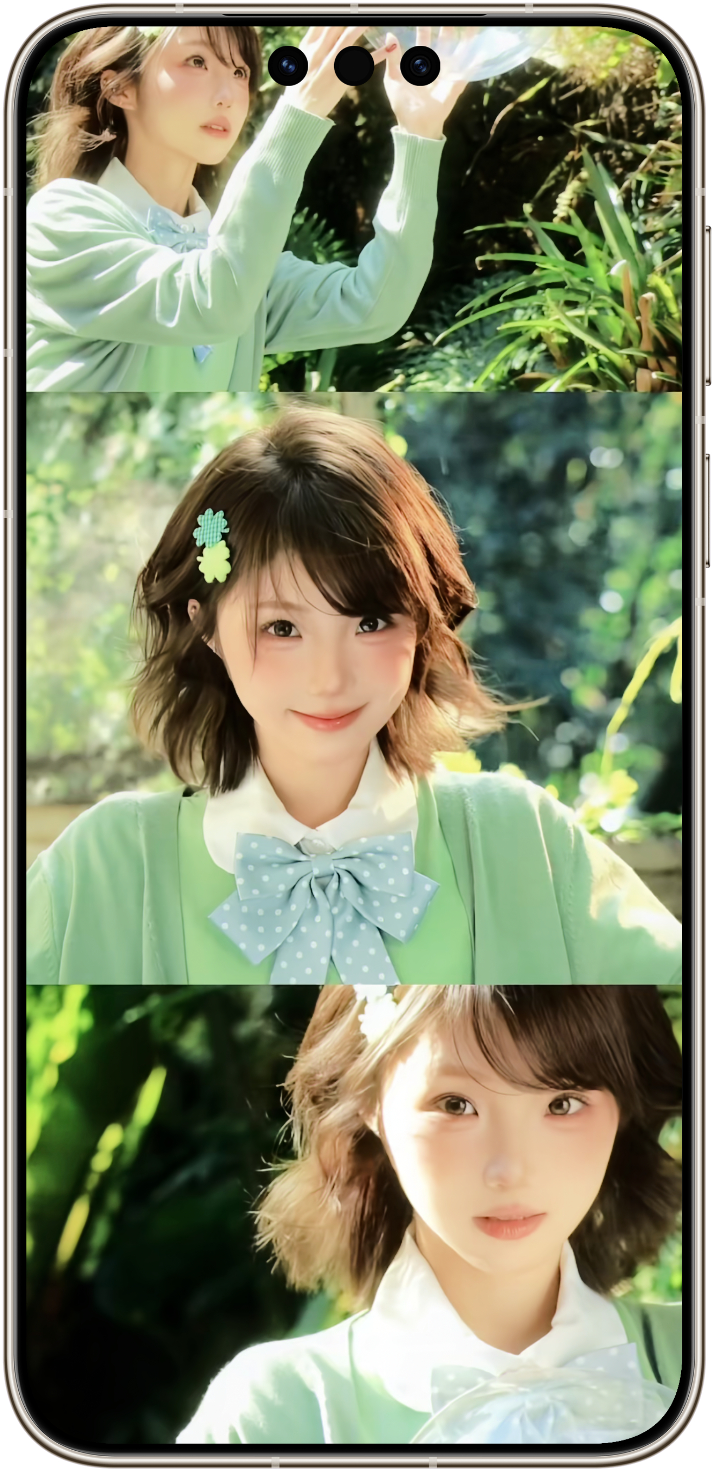 不是所有手机截图都可以带边框的，华为手机有，你的有吗 