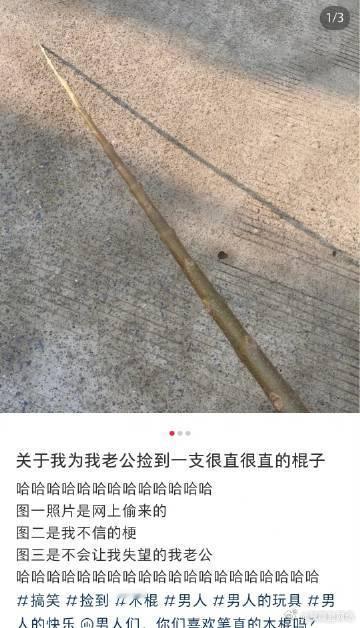 没有一根直棍子解决不了的男生  随手捡的棍子男朋友爱惨了  惊爆！小红薯梦中情棍