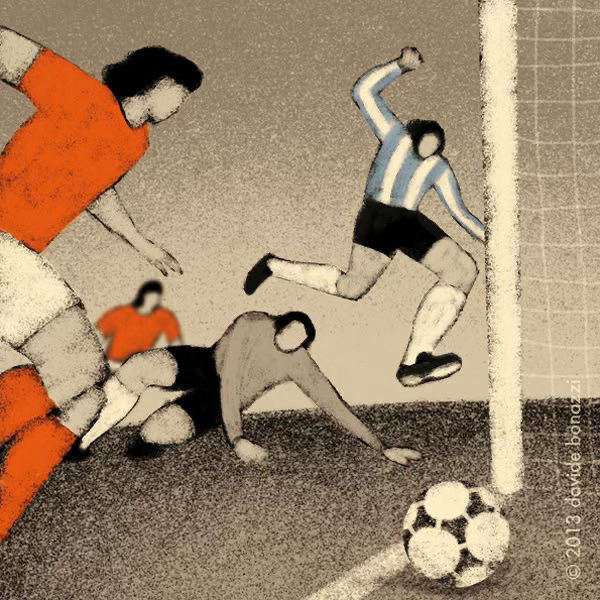 ⚽️Davide Bonazzi ｜ 用插画定格世界杯的永恒瞬间跨次元追世界杯世