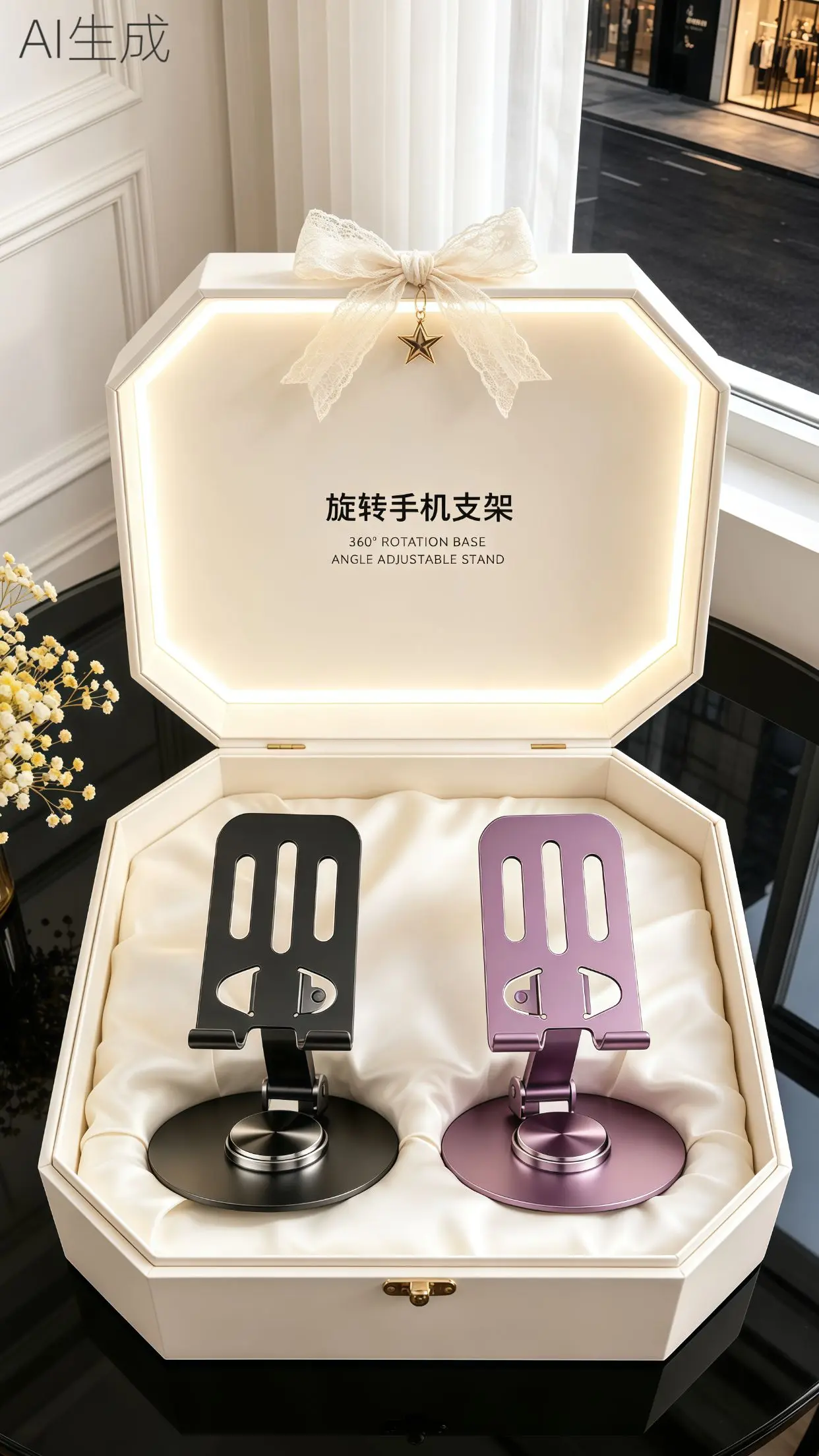 手机支架 手机桌面支架 旋转手机支架 桌面旋转手机支架