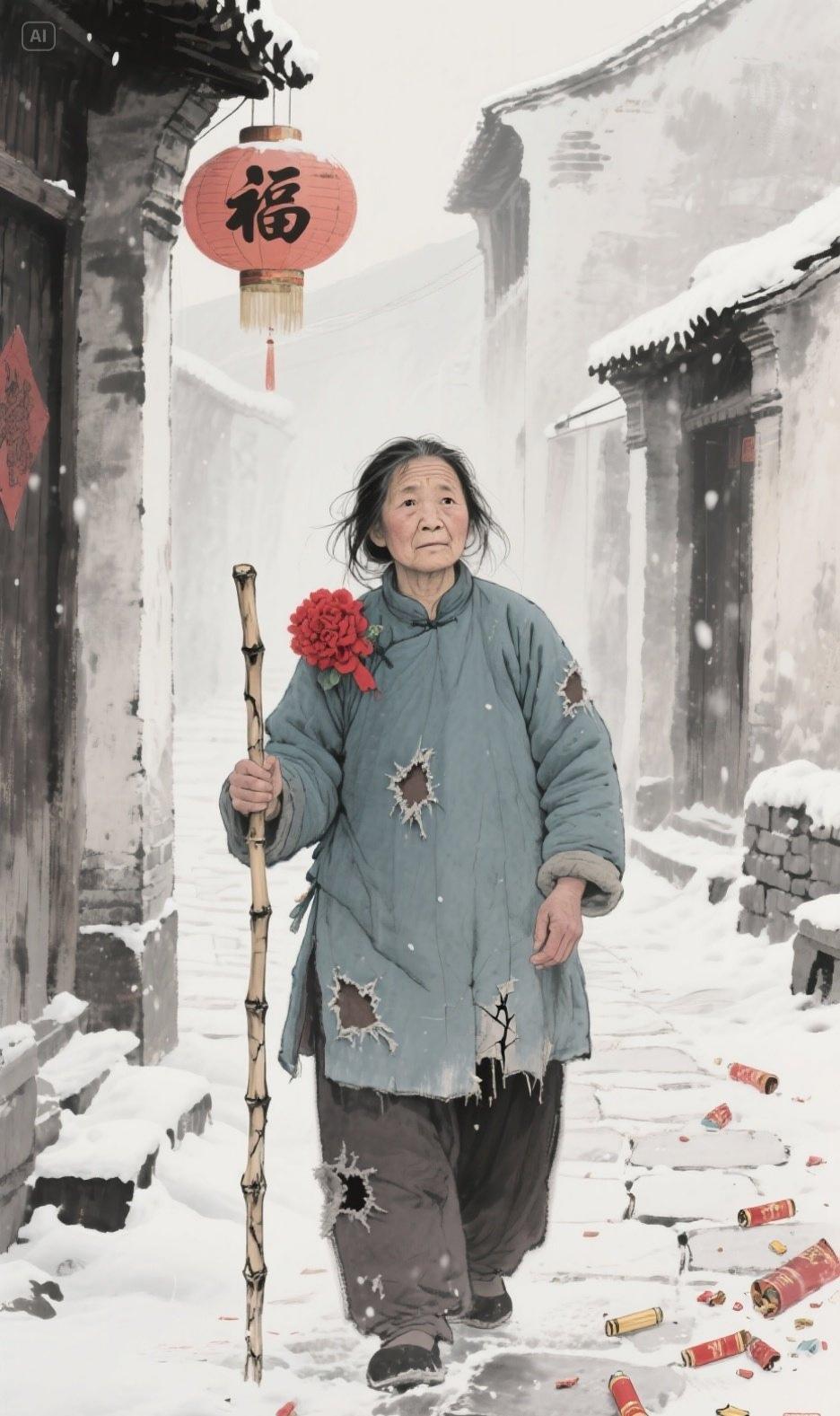 课本场景《祝福》课本 祝福 祥林嫂 祥林嫂唱段