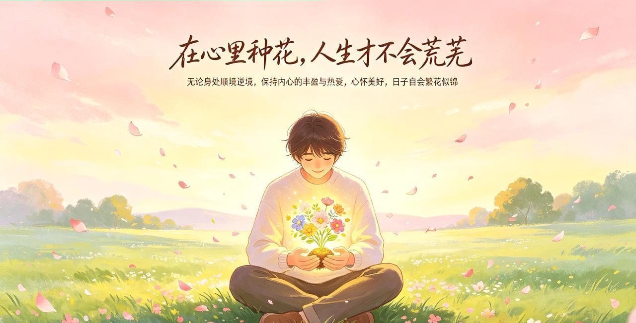 在心里种花，人生才不会荒芜
 
不管窗外是风雨还是晴空，我们都要记得，给自己的心