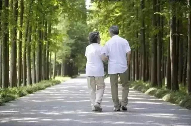 我又出来散步了。我看到一对夫妻也在散步
，看样子都是古稀老人，两口子穿的很随意。