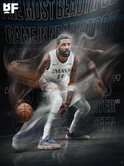 NBA 晒出众多球星对于凯里-欧文的评价。达米安-利拉德：“他拥有NBA历史上最