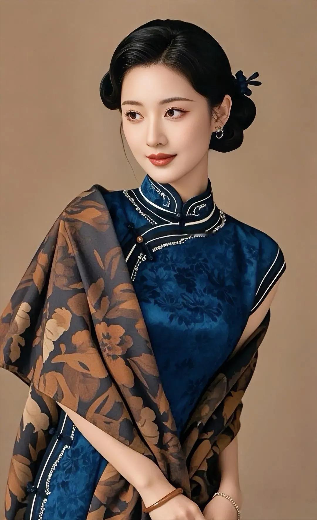 花影摇曳间，美人如画。花悔美女溶 国风美俏女 美人容颜仙若梦