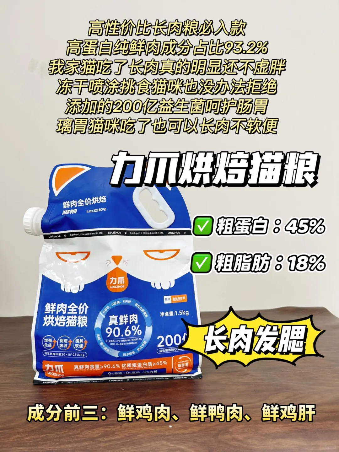 2024最全功课‼️老爸测评热门新品长肉猫粮