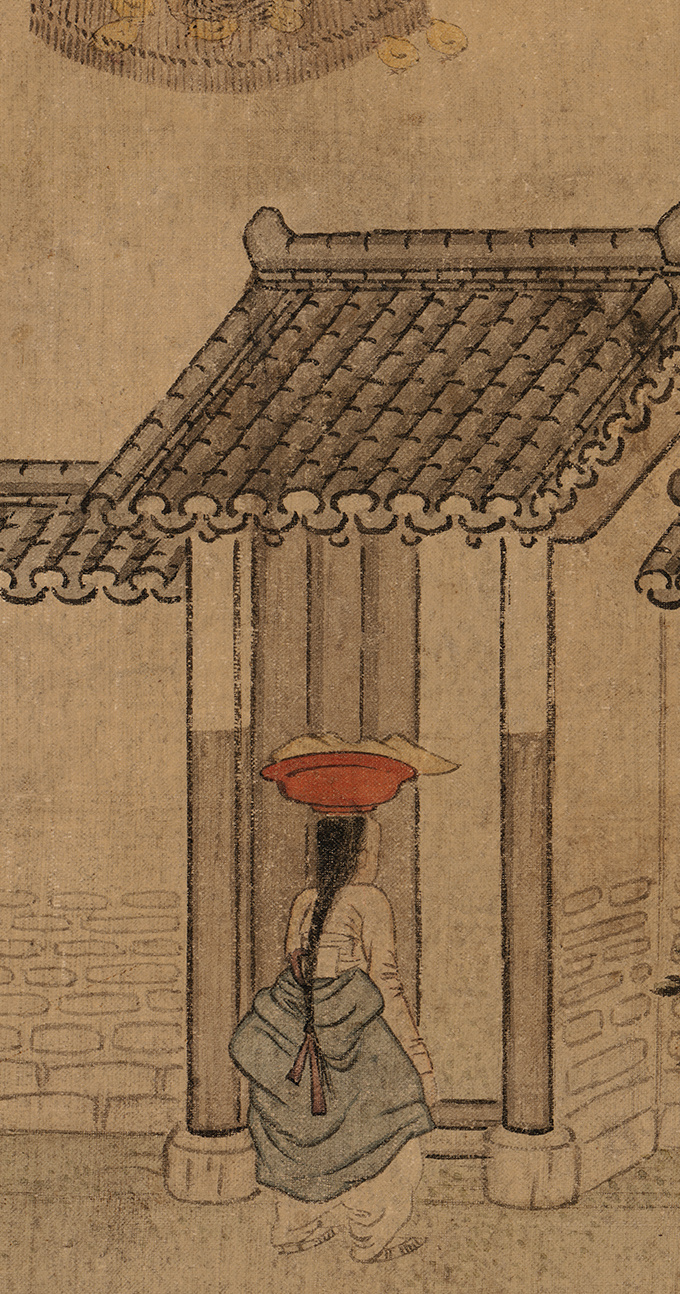 找到一版较为清楚的朝鲜士大夫生活情态图画——平生图，藏于韩国国立中央博物馆。细节