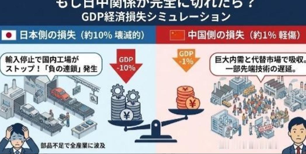 如果中日直接停止贸易，那么中日战争会爆发吗？说白了，如果中日贸易停止，日本大概率