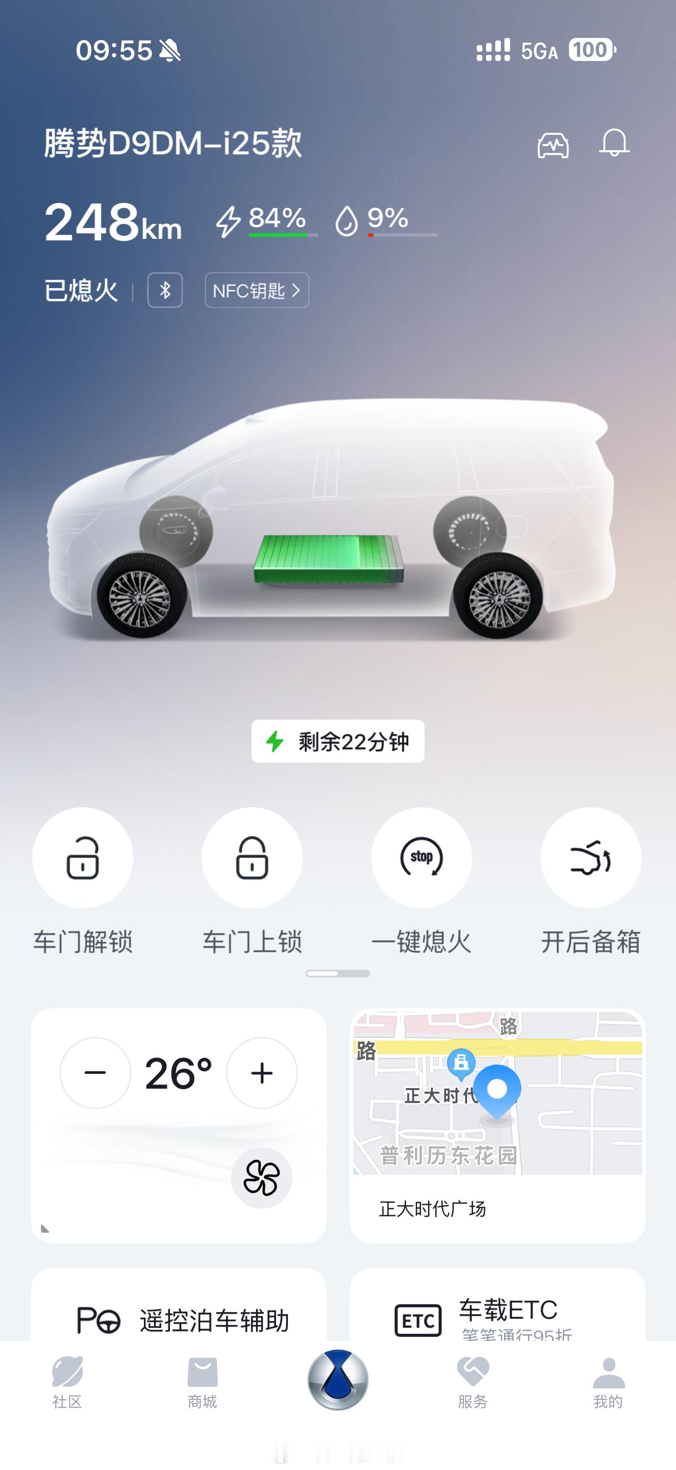 40度电池，一周一充，还是有点紧张的[doge]新能源汽车 ​​​