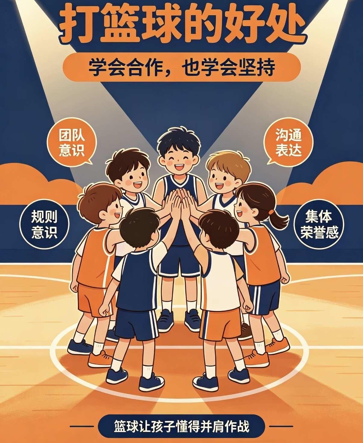 很多家长问：学篮球到底能学到什么？
不只是学会打篮球🏀
✔改善体态、增强体质