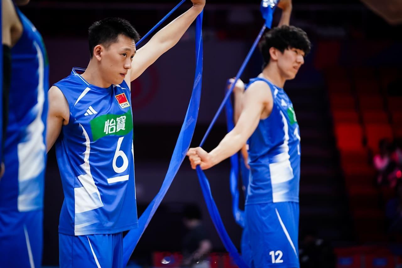 2026年世界男排联赛国家排球联赛中国男排vs古巴男排 第一局中国队从中局开始保